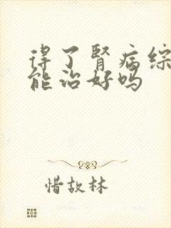 得了肾病综合征能治好吗