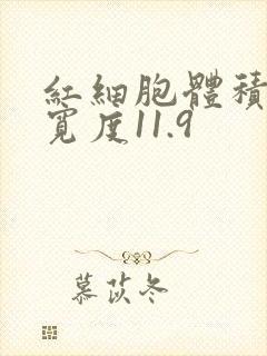 红细胞体积分布宽度11.9