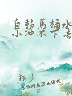 自动马桶水压太小冲不下去怎么办