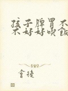 孩子脾胃不好,不好好吃饭怎么办