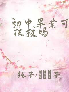 初中毕业可以上 技校吗