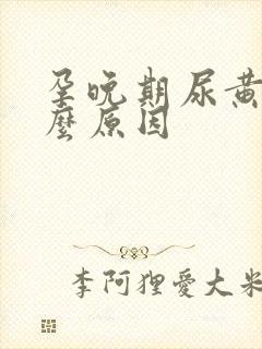 孕晚期尿黄是什么原因