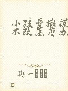 小孩爱撒谎屡教不改怎么办