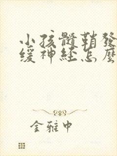 小孩髓鞘发育迟缓神经怎么办