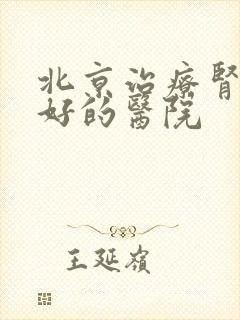 北京治疗肾病最好的医院