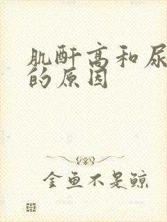 肌酐高和尿酸高的原因