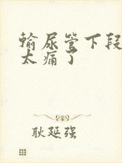 输尿管下段结石太痛了