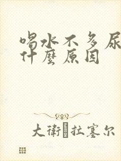 喝水不多尿多是什么原因