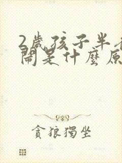 2岁孩子半夜哭闹是什么原因