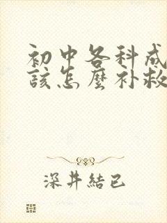 初中各科成绩差该怎么补救