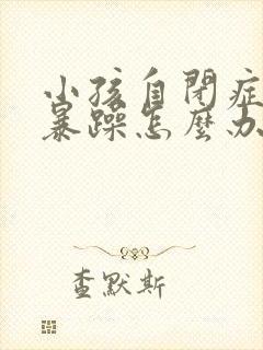 小孩自闭症情绪暴躁怎么办