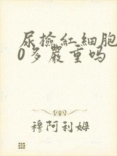 尿检红细胞200多严重吗