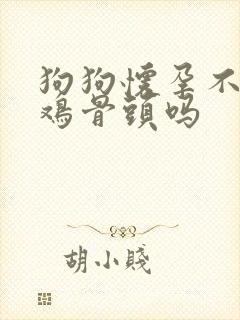 狗狗怀孕不能吃鸡骨头吗