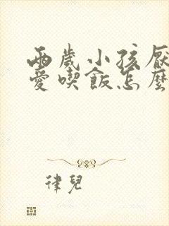 两岁小孩厌食不爱吃饭怎么办