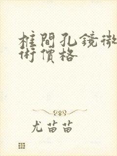 椎间孔镜微创手术价格