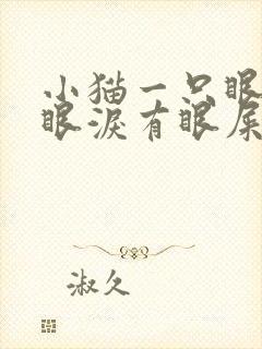 小猫一只眼睛流眼泪有眼屎怎么回事