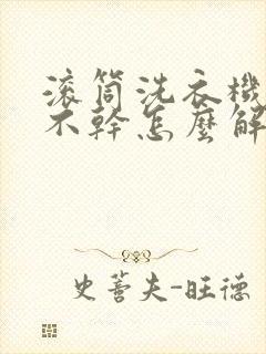 滚筒洗衣机脱水不干怎么解决