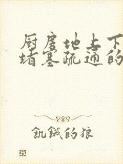 厨房地上下水道堵塞疏通的最好办法