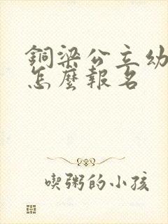 铜梁公立幼儿园怎么报名