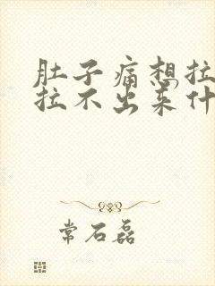 肚子痛想拉尿又拉不出来什么原因