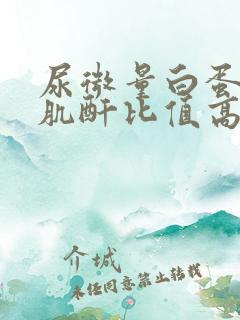 尿微量白蛋白和肌酐比值高