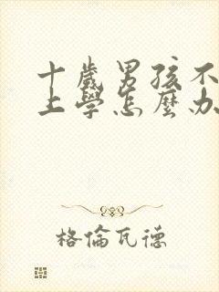 十岁男孩不愿意上学怎么办