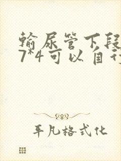 输尿管下段结石7*4可以自行排出吗