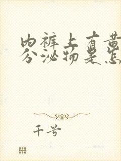 内裤上有黄色的分泌物是怎么回事