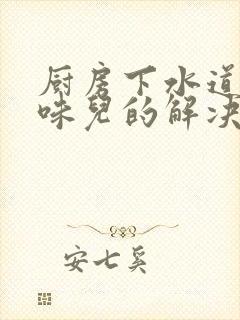 厨房下水道反臭味儿的解决办法