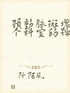 颈动脉斑块挂哪个科室的号看