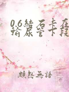 0.6结石卡在输尿管下段