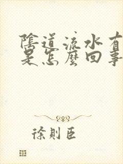 阴道流水有异味是怎么回事