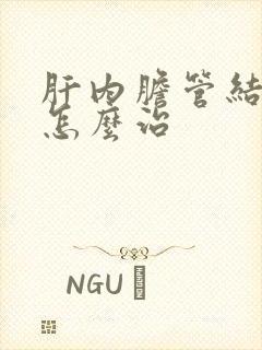 肝内胆管结石该怎么治