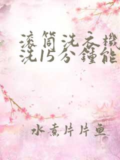 滚筒洗衣机的快洗15分钟能干净吗