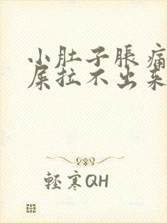 小肚子胀痛想拉屎拉不出来怎么回事