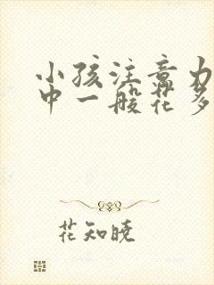 小孩注意力不集中一般花多少钱