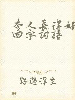 夸人长得好看的四字词语