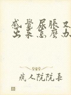 感觉尿胀又尿不出来怎么办