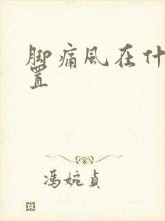 脚痛风在什么位置