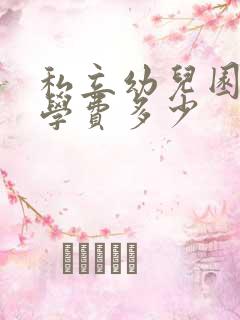 私立幼儿园一年学费多少