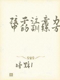 孩子注意力不集中的训练方法