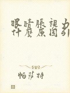 眼睛胀视力模糊什么原因引起的