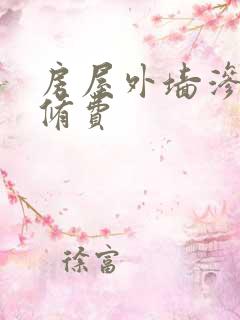 房屋外墙渗水维修费