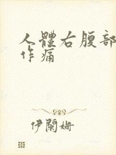 人体右腹部隐隐作痛