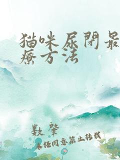 猫咪尿闭最佳治疗方法