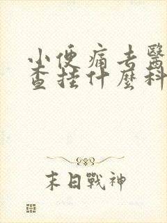 小便痛去医院检查挂什么科