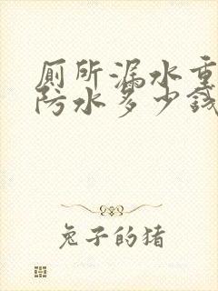 厕所漏水重新做防水多少钱