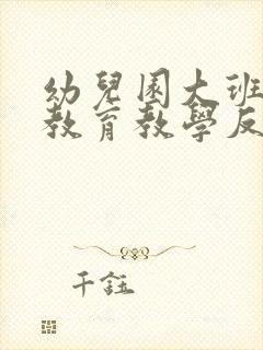 幼儿园大班教师教育教学反思