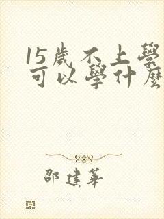 15岁不上学了可以学什么