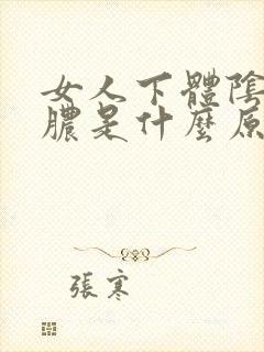 女人下体阴道出脓是什么原因